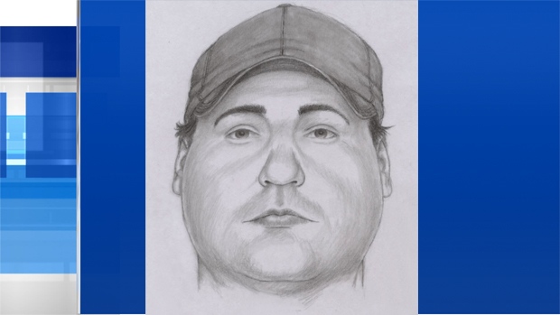 Sketch of man accused of public indecent acts