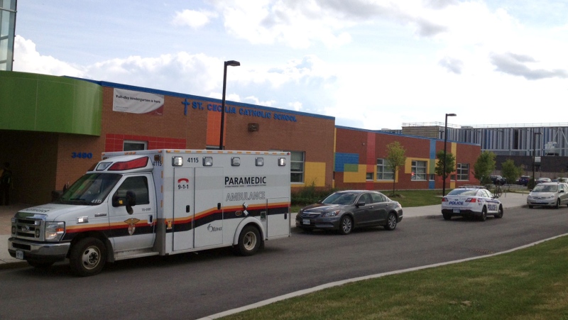 A suspected case of food poisoning sent 6 kids to hospital after they began vomiting and feeling dizzy at a day camp running out of St. Cecilia school in Barrhaven July 31, 2014. About 20 other kids and several adults also started feeling ill after they all shared the same lunch around 1:30 that afternoon. 