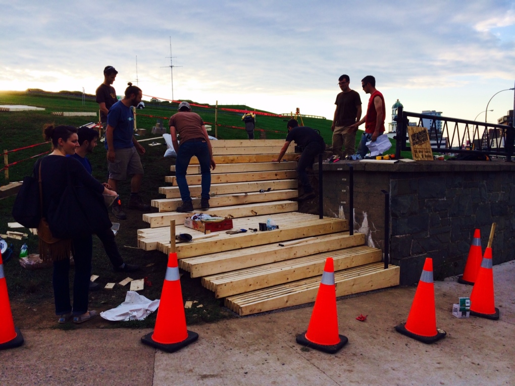 Citadel Hill New Staircase