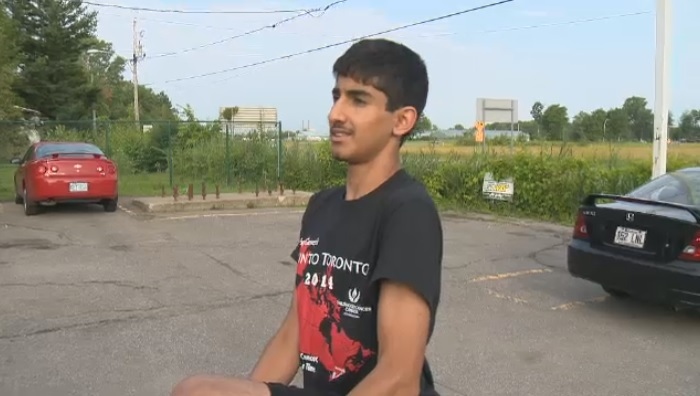 West Island teen Akshay Grover runs to Toronto