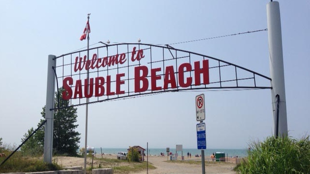 Sauble Beach, Ont. is seen on Friday, Aug. 1, 2014. (Scott Miller / CTV London)
