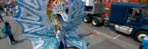 Carribean Carnival: Colorful costumes on parade 