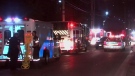 Toronto EMS work at the scene of a shooting in Toronto on Monday, Aug. 4, 2014. 