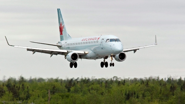An Air Canada jet lands at the airport in Halifax in this Friday, June 10, 2011 file photo. (THE CANADIAN PRESS/Andrew Vaughan)