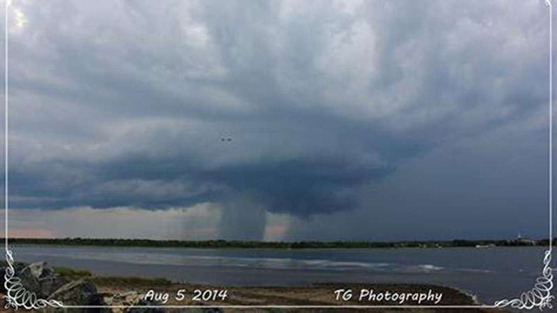 thunderstorm cell Aug 5th 2014