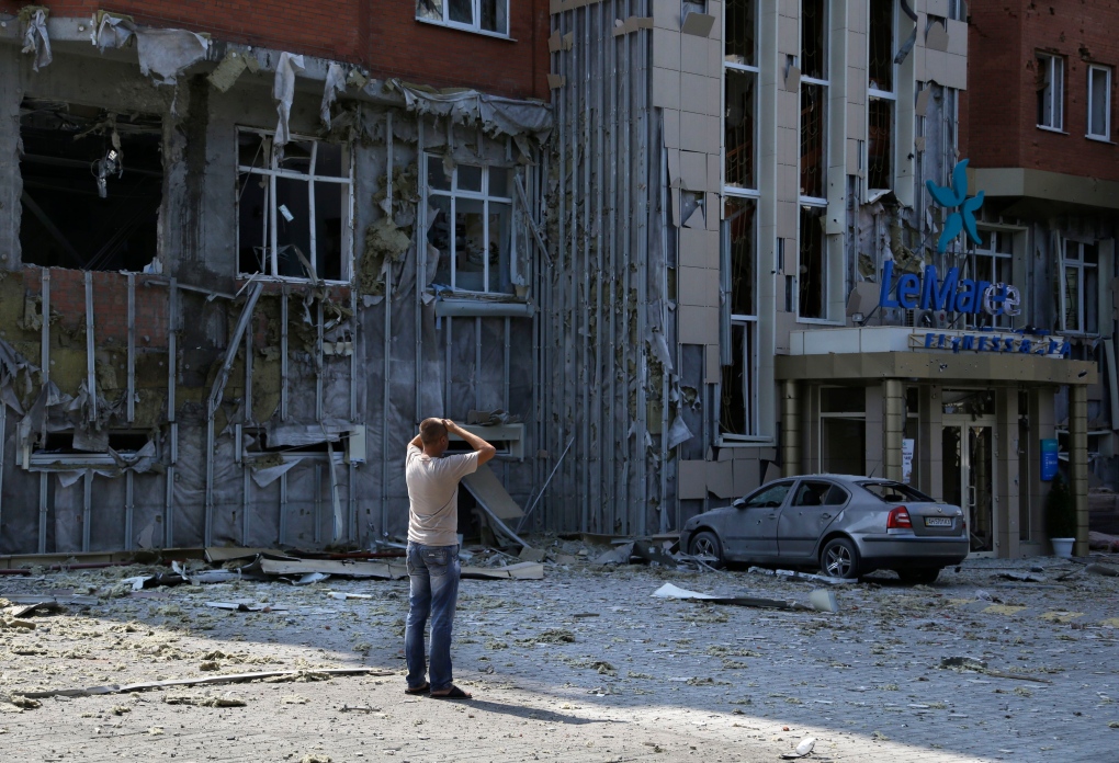 Shelling in Donetsk Ukraine