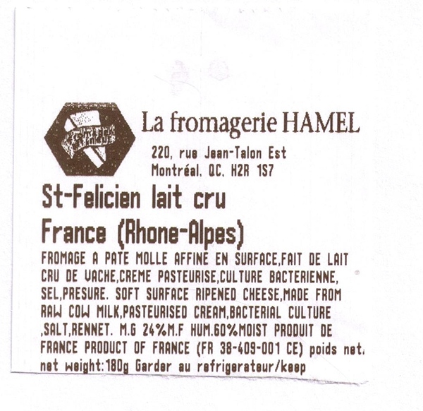 La Fromagerie Hamel brand French cheeses