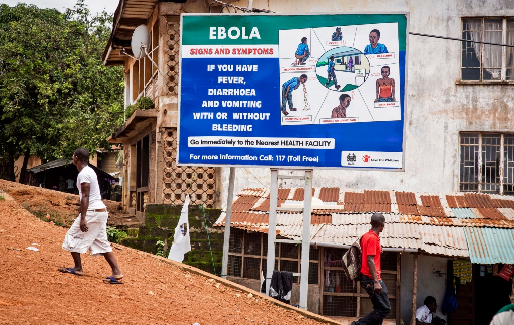 Ebola billboard in Sierra Leone