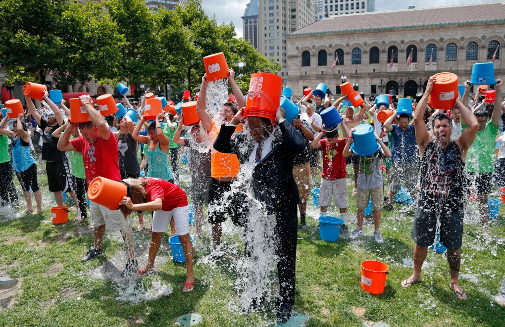 Ice water challenge raising charitable awareness?
