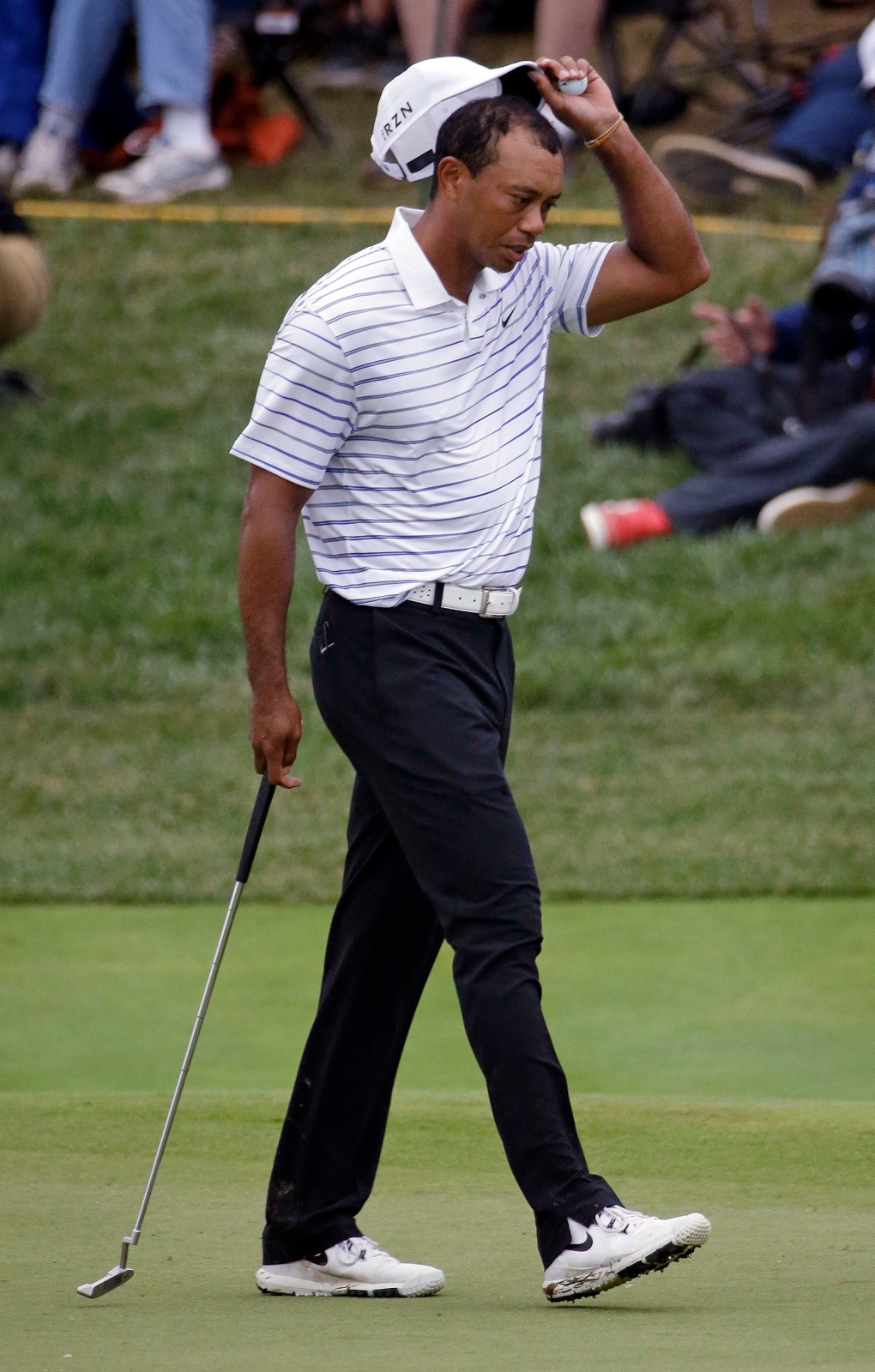Tiger Woods, second round of PGA, Valhalla 2014