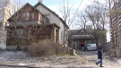 Two rooming houses deemed unsafe are seen on David Street in Kitchener, Ont., Monday, Jan. 16, 2012.