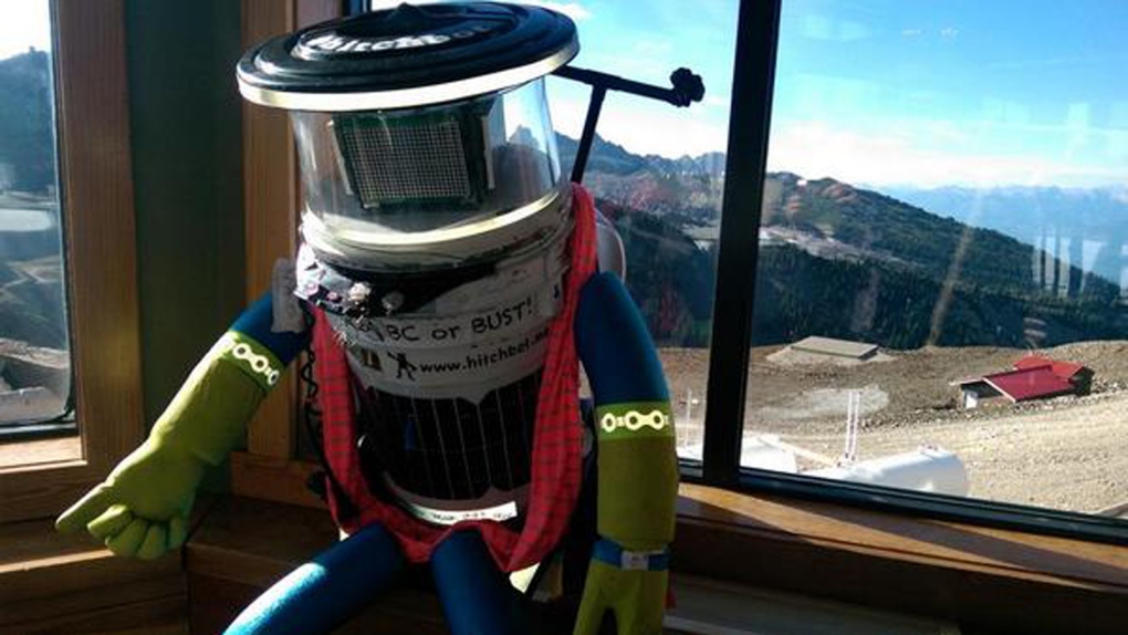hitchBOT, the hitchhiking robot, in BC