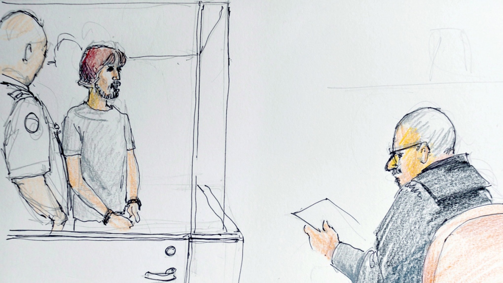 Justin Bourque courtroom sketch