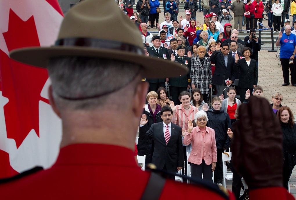 Citizenship ceremony on Canada Day
