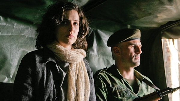 Zana Marjanovic, left, and Ermin Sijamija are shown in a scene from Film District's 'In the Land of Blood and Honey.'