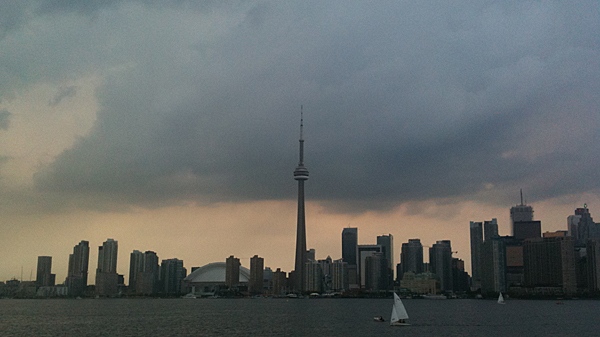 A view of Toronto's skyline in 2010 from Toronto harbour. (Bill Doskoch/CTV Toronto)