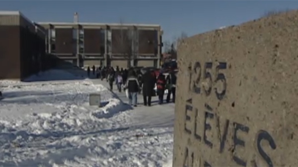 Students at St-Gerard Elementary will be temporarily relocated to Georges Vanier High School, seen here. (CTV Montreal)