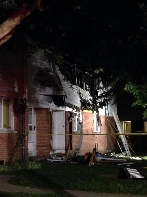 Townhouse explosion on Southdale Road