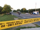 Police officers have blocked off a portion of Jane Street following a double shooting that left one male dead on Monday, Aug. 18, 2014. (CP24/Arda Zakarian) 