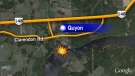 A snowmobile crash near Quyon claimed a man's life Saturday, January 21, 2012. 