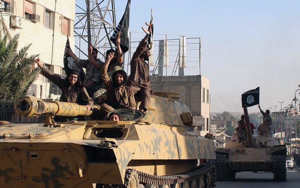Islamic State militants in Syria