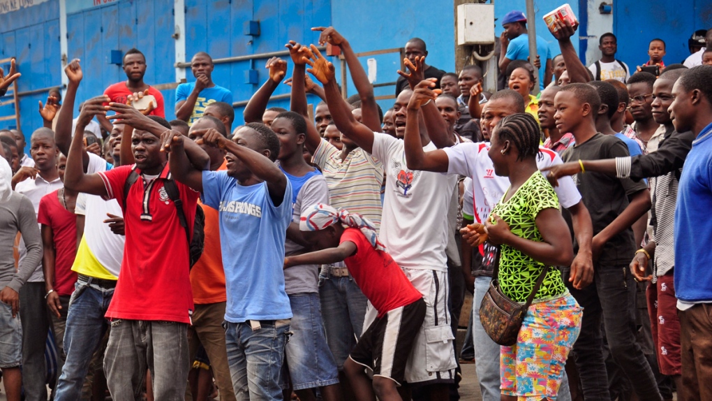 Protest in Monrovia, Liberia