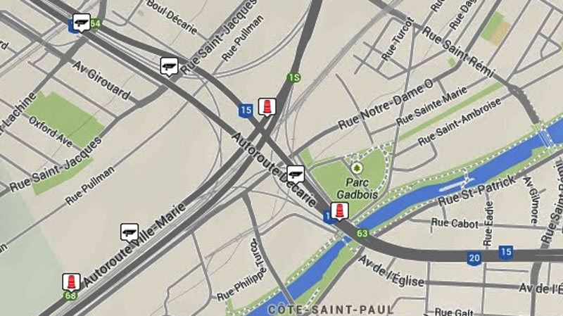 map of decarie 20 