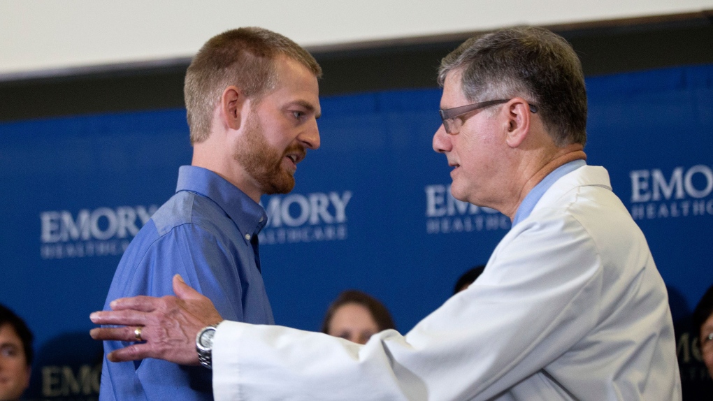 Ebola patient Dr. Kent Brantly leaves hospital