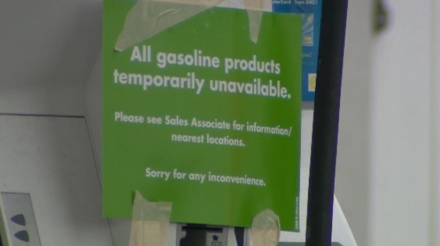 Shell station gas shortage