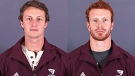 Guillaume Donovan, left, and David Foucher, formerly of the uOttawa Gee-Gees ice hockey team. (Geegees.ca)