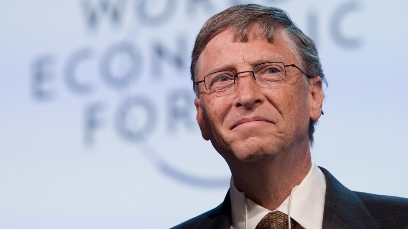 Microsoft co-founder Bill Gates at the World Economic Forum in Davos, Switzerland in Jan. 2012.