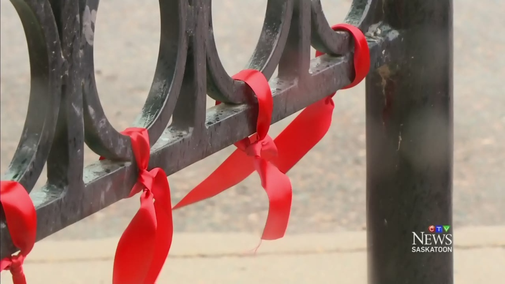 CTV Saskatoon: Red ribbons for AIDS Awareness