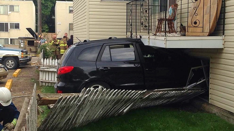 Apartment building evacuated after SUV driven into basement suite | CTV ...
