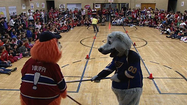 NHL All-Star Pep Rally at Lord Aylmer Elementary School