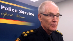 Saskatoon police Chief Clive Weighill speaks to media in this undated CTV photo.