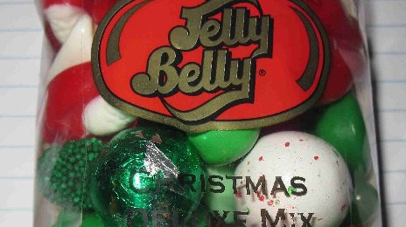 The Jelly Belly Christmas Deluxe Mix is seen in this undated handout photo from the CFIA.