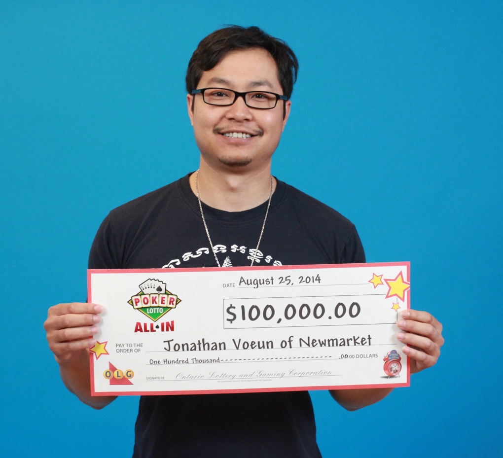 Newmarket man wins big at Poker Lotto