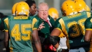 Toronto Mayor Rob Ford speaks to his Don Bosco Eagles team during the Metro Bowl quarter-final at Birchmount Park in Toronto, Thursday, Nov. 15, 2012. (Christopher Drost / THE CANADIAN PRESS)