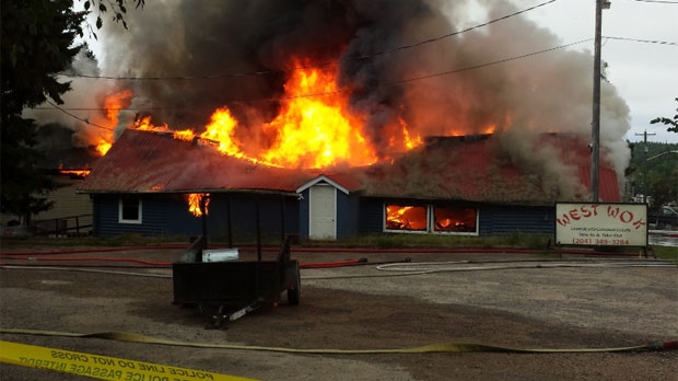 Dare, owner of the West Wok restaurant attached to the West Hawk Inn, said he almost cried when he saw the flames engulfing his business. (photo courtesy Stephen Dare)