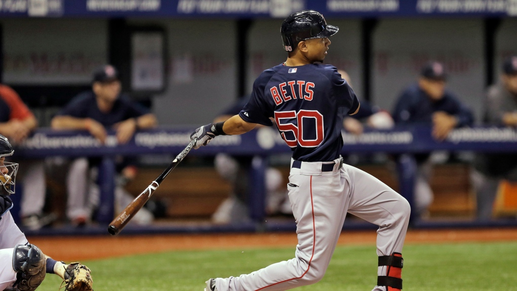 MLB scores: Betts hits 1st career grand slam as Red Sox top Rays | CTV News