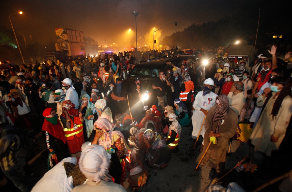 Pakistan protests on Aug. 31, 2014