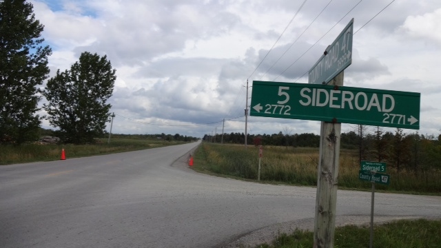 A woman in her 40s was seriously injured on Sunday August 31, 2014 after a car rolled over east of Brechin. (Don Wright / CTV Barrie)
