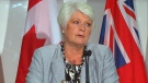 Education Minister Liz Sandals speaks to reporters, Tuesday, Sept. 2, 2014.
