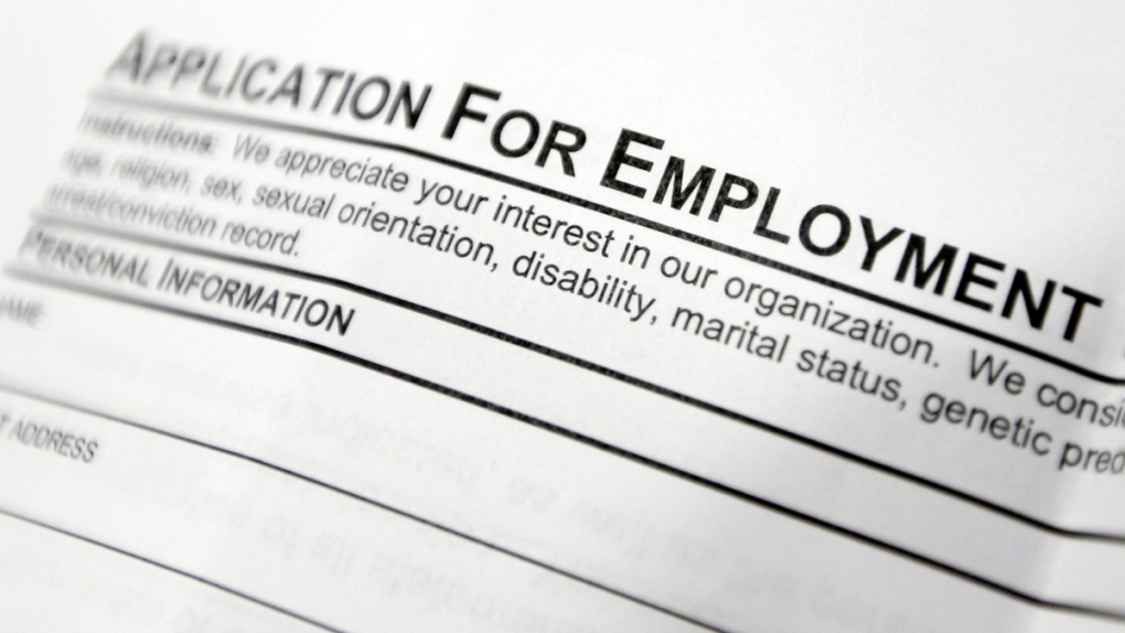 Employment application form