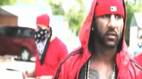 A man arrested in the drug raid appears in a rap video. [Courtesy: You Tube]