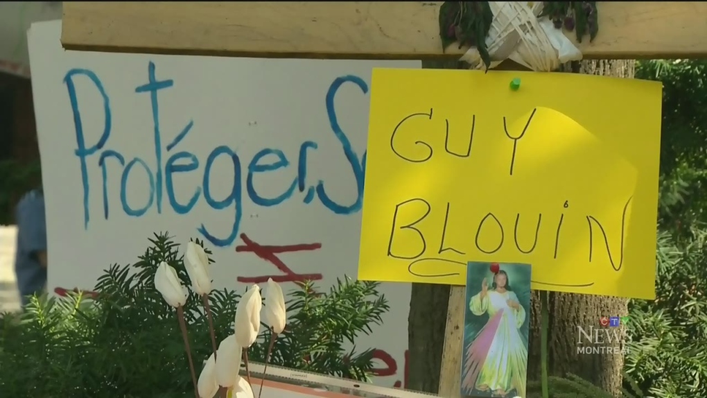  Several protests were held following Guy Blouin's death