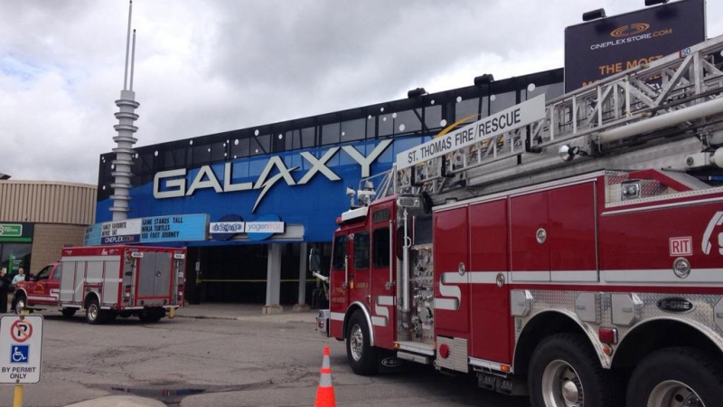 Elgin Mall in St. Thomas was closed Saturday due to a partial roof collapse. (CTV London / Cristina Howorun) 
