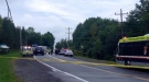 Police are investigating after a cyclist was killed after being hit by a truck in Manotick Saturday morning.