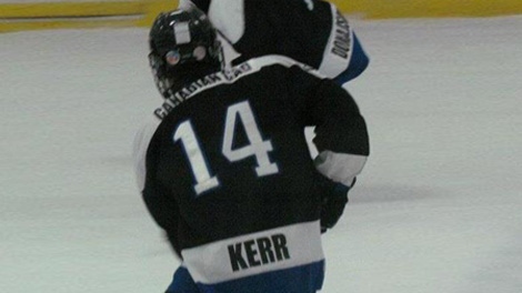 Tyler Kerr died after suffering a cardiac arrest at an Ottawa-area hockey arena on Feb. 6, 2012.