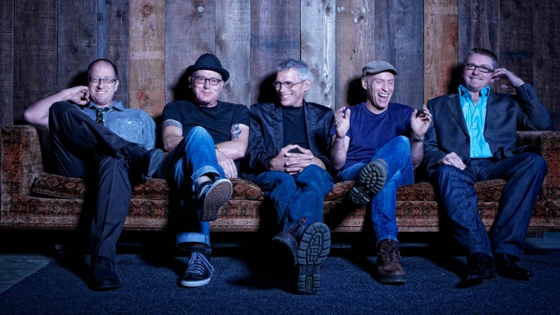 John Mann, second from right, and his Spirit of the West band mates. (Credit: Spirit of the West)